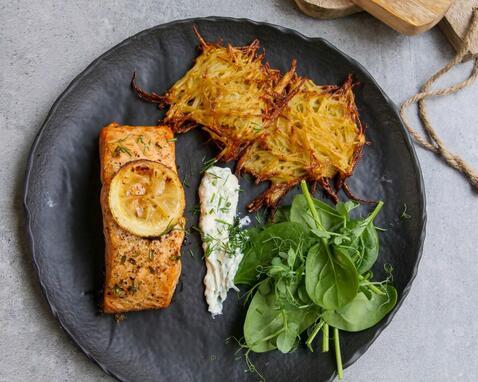 Lachs mit Rösti